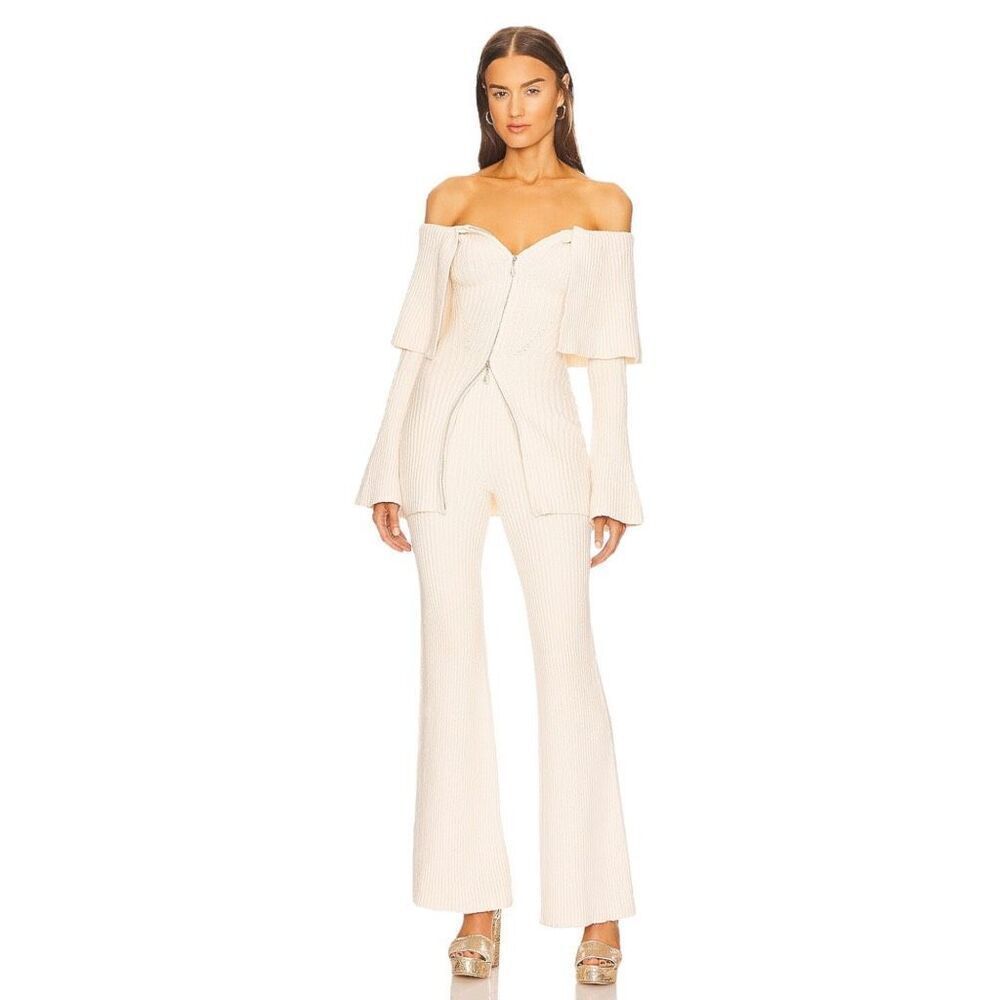 House of Harlow 1960 Akari Wide Leg Pant‎ in Ivory